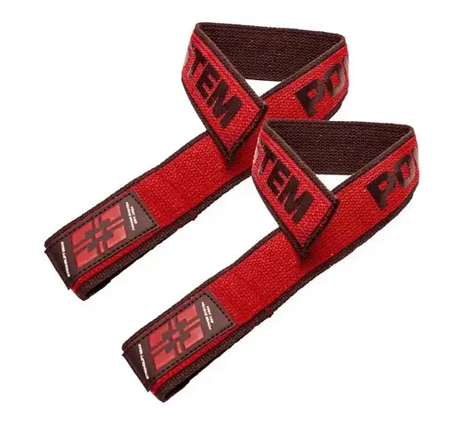 Лямки для тяги Power System PS-3401 Lifting Straps Duplex Black/Red (3401RD-0) - фото 2