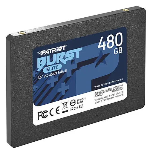 Накопичувач SSD 480GB Patriot Burst Elite 2.5 SATAIII TLC (PBE480GS25SSDR) - фото 2