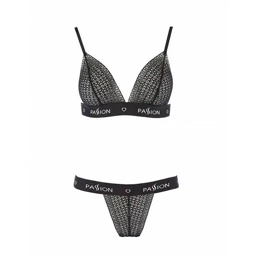 Комплект белья Passion GLAMISS Set black L/XL - фото 3