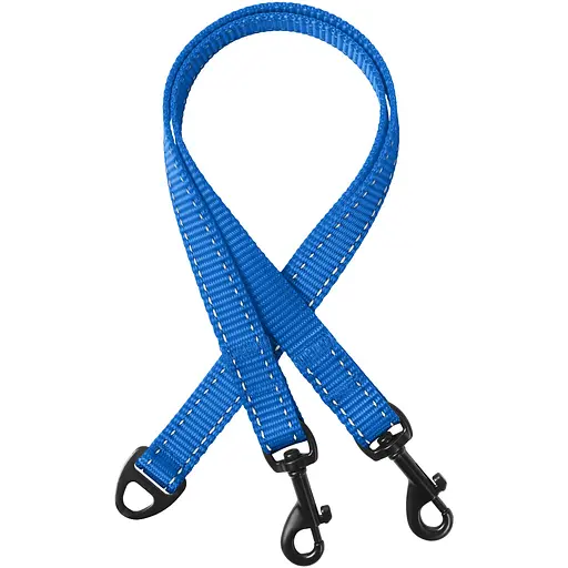 Поводок-спарка для собак рефлекторный Barksi Active (ширина 16 мм, длина 80 см) синий - фото 1