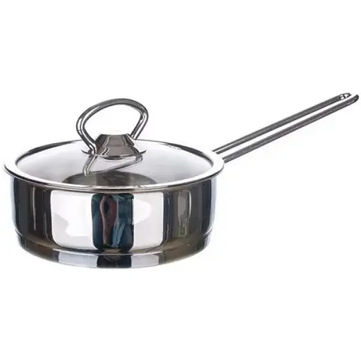 Кастрюля со стеклянной крышкой и ручкой мини 600ml 14x5cm