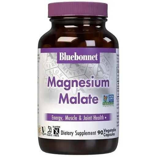 Магній малат Bluebonnet Nutrition Magnesium Malate 90 вегетаріанських капсул - фото 1
