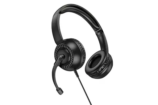 Наушники Hoco проводные с микрофоном всенаправленным W112 Pure Omnidirectional microphone черные - фото 4