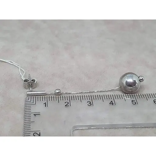 Срібні сережки-підвіски TOP Silver. 520442 - фото 4