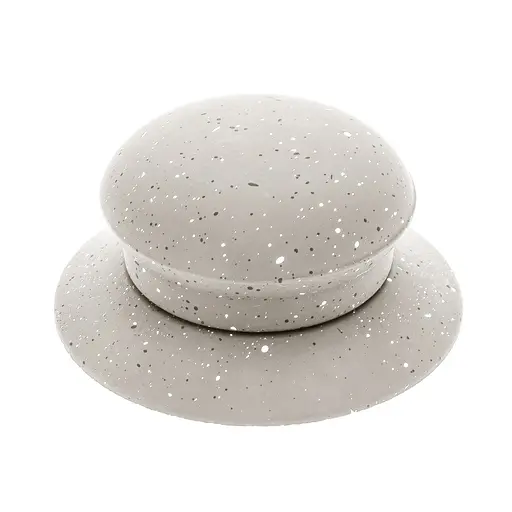 Ручка для кришки каструлі сковороди кругла керамічна, Мед Білий 85611 - фото 1