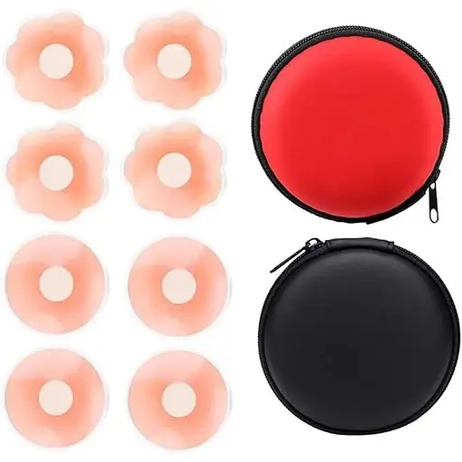 Жіноча накладка для сосків, гелева багаторазова і самоклеюча, чохли для сосків із силіконових наклейок