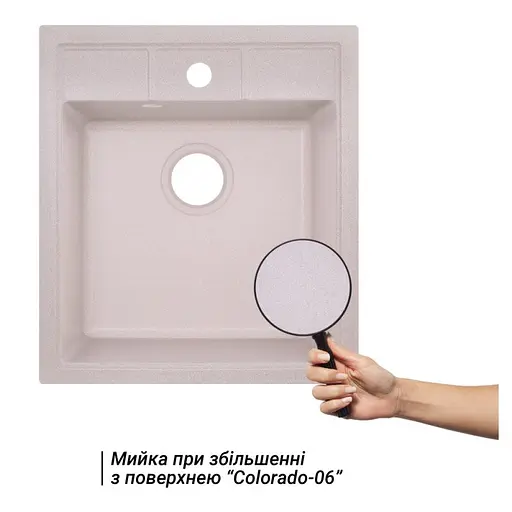 Кухонна мийка Lidz 460x515/200 COL-06 (LIDZCOL06460515200) - фото 3