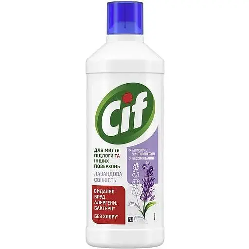 Засіб для чищення підлоги та стін Cif Лавандова свіжість 1.1 л - фото 1