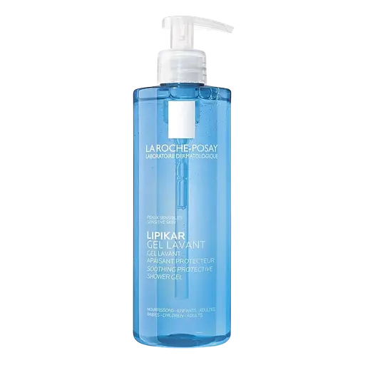 Набір La Roche-Posay: Очищувальний гель Lipikar Gel Lavant 400 мл + Молочко для тіла Lipikar для сухої та дуже сухої шкіри 400 мл + Подарунок. Дитяча іграшка-зайчик  - фото 2
