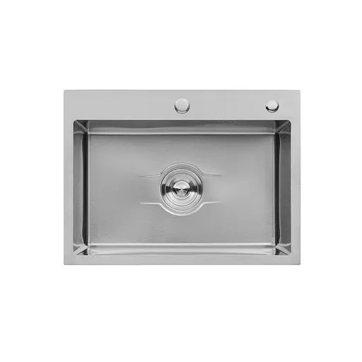 Кухонная мойка Kroner KRP Derby - 5843HM ​​Brush (2,5/0,5 мм) CV027235, Нержавеющая сталь - фото 1