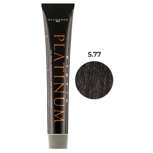 Професійна крем-фарба для волосся Hipertin Platinum 5.77 світлий пісочний шатен 60 мл - фото 1