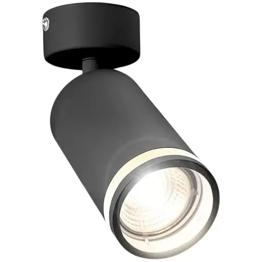 Регулируемый светодиодный светильник GU10 матовый черный