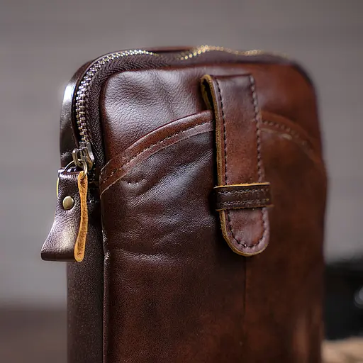 Чоловіча шкіряна сумка Vintage 14х20,5х3,5 см sum0012379 - фото 3