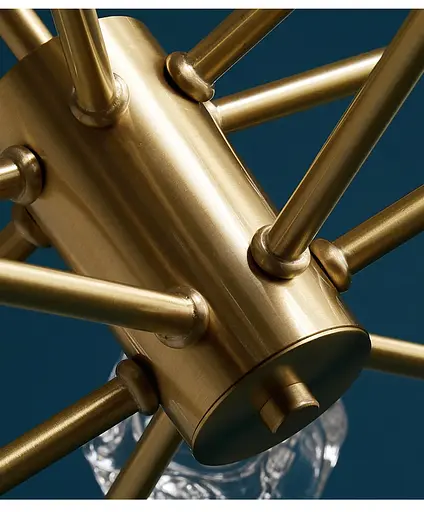 Світлодіодна люстра Кубик 8614 (Золота) на 6 плафонів - фото 7