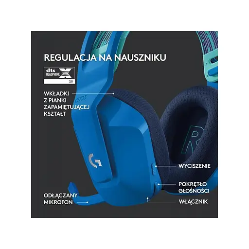 Комп'ютерна гарнітура Logitech Lightspeed Wireless RGB Gaming Headset G733 Blue (981-000943) - фото 10