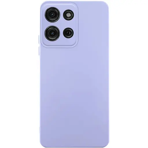 Чохол Silicone Cover Lakshmi Full Camera (AA) для Motorola Moto G75 5G Бузковий / Dasheen