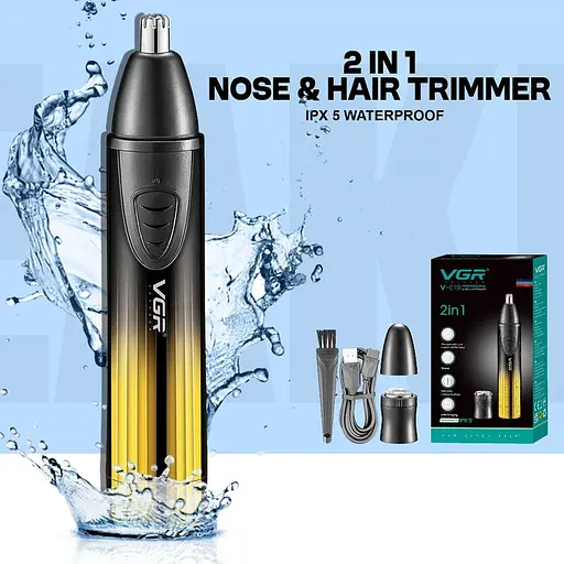 Триммер для носа и ушей VGR V-619 Gold [136485] - фото 3