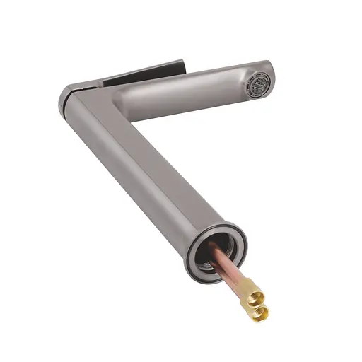 Змішувач для умивальника Qtap Slavonice високий QTSLA269GMB45925 Gunmetal Black PVD Шліфований чорний хром - фото 3