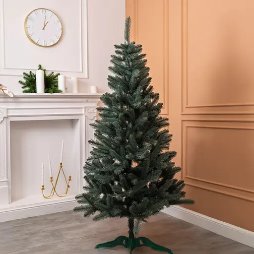 Новорічна штучна ялинка 1,5 м блакитна Різдвяна ніч реалістична Преміум LUGI SOK-22-3