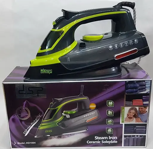 Утюг хороший гладильный паровой DSP KD-1004 с керамическим покрытием подошвы для глажки одежды 2000 Вт - фото 3