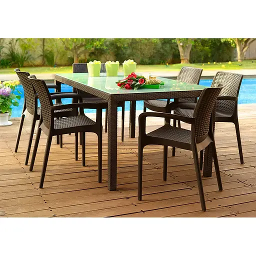 Стілець садовий пластиковий Keter Bali коричневий - фото 3