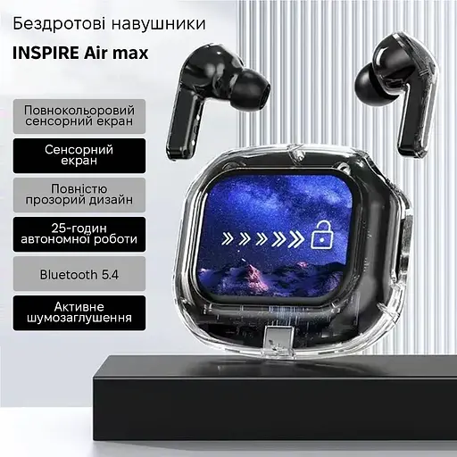 Навушники Inspire Air max Black - фото 2