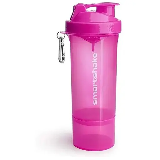 Шейкер спортивний SmartShake Slim 500 мл Neon Pink (10253201) - фото 1