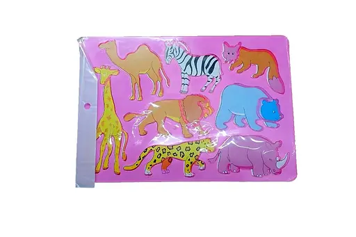 Трафарет Животные С 36994, в пакете розовый - фото 1