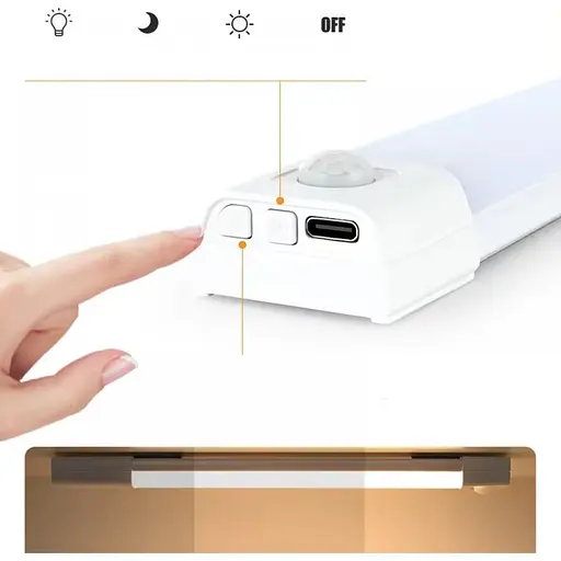 Світильник з датчиком руху Epik MZ-L3201 Black [151937] - фото 6