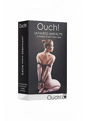 Веревка Ouch! Japanese Rope 1.5 м черный - фото 3