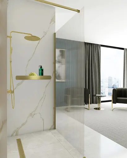 Полка для ванны Rea SF03 45 brushed gold REA-06007, Золотой - фото 3