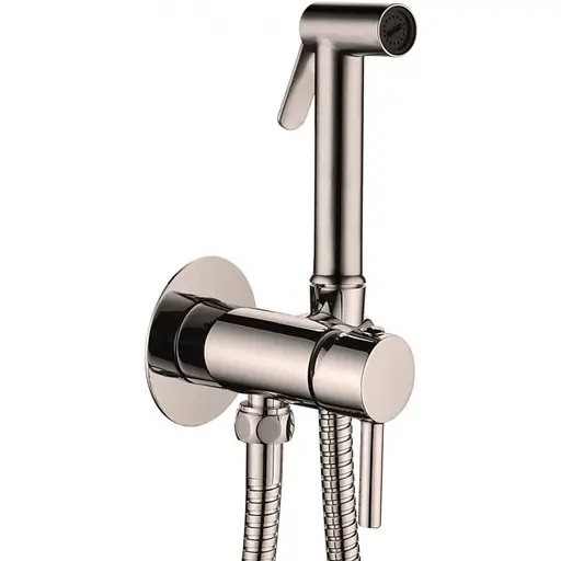 Набір гігієнічного душу прихованого монтажу Paffoni Tweet Round хром матовий ZDUP 110 ST - фото 1