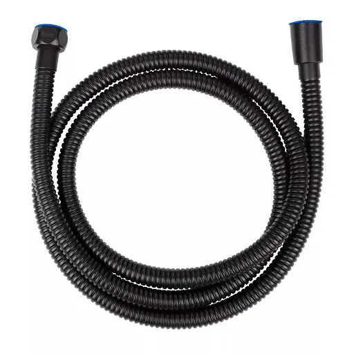 Душовий шланг 150 см чорний Wezer WKR-009-150B, Чорний матовий - фото 1