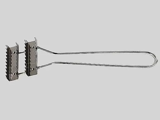 Рибочистка подвійна ніж для чищення риби від луски, скребок для чищення риби, Kitchen Master Сріблястий 87189 - фото 4