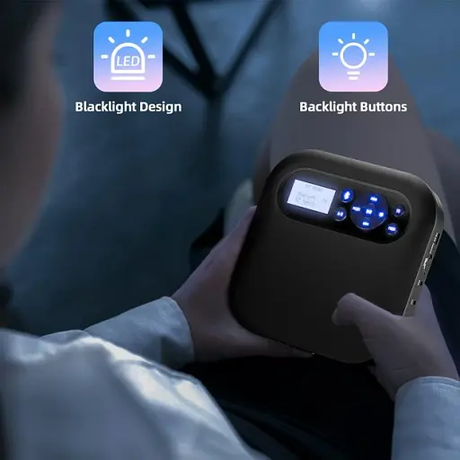 Портативный CD-проигрыватель DESOBRY CD5196B Black - фото 2