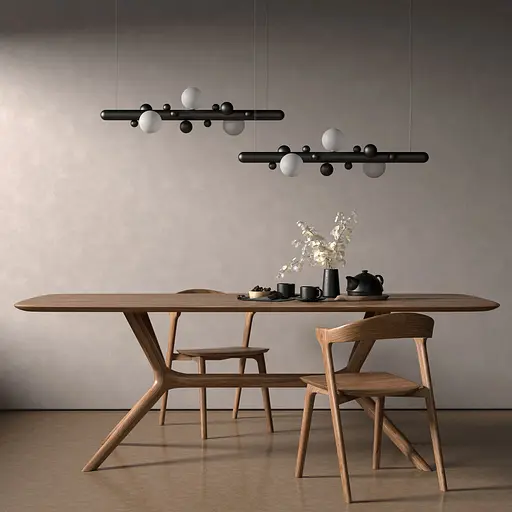 Підвісний світильник Babich Studio Lunar 900 Black (RAL 9005) - фото 3