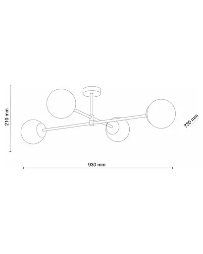 Люстра Tk Lighting 4607 Cadix G9 4x6W IP20 - фото 3