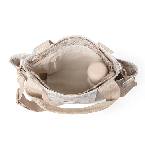 Сумка для мами Suavinex Poetry маленька біла з малюнком (403041) - фото 3