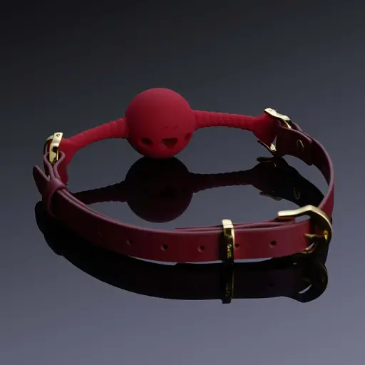 Кляп Upko Breathable Mouth Gag 3.5 см червоний - фото 3