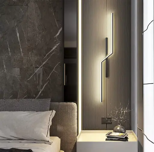 Правый настенный светильник в черном корпусе 100 см Line F Арт. YG319/1000R (ПРАВА) - фото 1