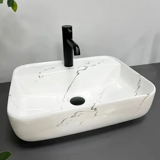 Умивальник VBI Ragusa marmo накладний VBI-014501, Мармур - фото 1