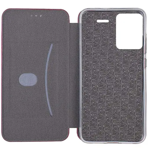 Кожаный чехол-книга Classy для Xiaomi Redmi Note 13Pro+ Бордовый - фото 4