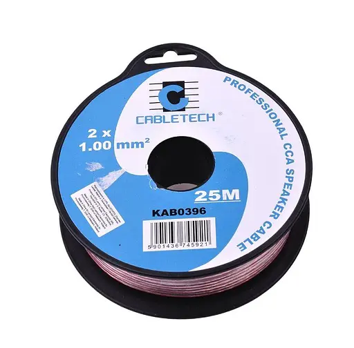 Кабель акустичний 2x1 мм Cabletech KAB-0396 CCA 25 м