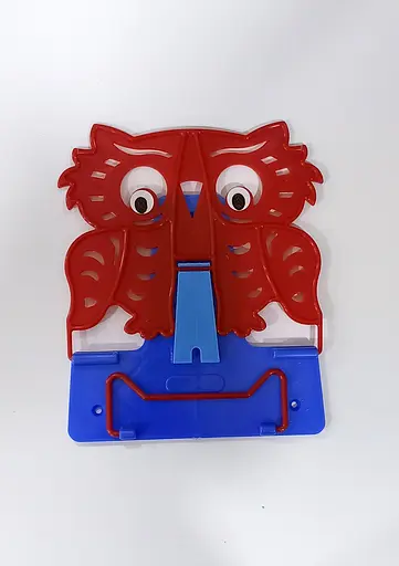 Підставка для книг №4 "Сова" 631569 Irbis пластикова, в пакеті (4820098991365) Червоно-синій Вид 10 - фото 1