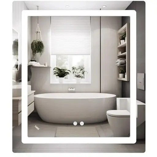 Дзеркало Lidz Kubis (KU2) 700х800 мм з LED-підсвічуванням Touch LD78LF9047080 - фото 1