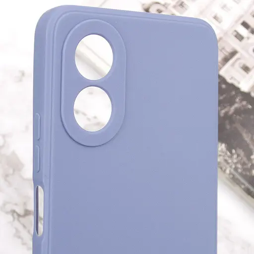 Силіконовий чохол Candy Full Camera для Oppo A38 / A18 Блакитний / Mist blue - фото 5