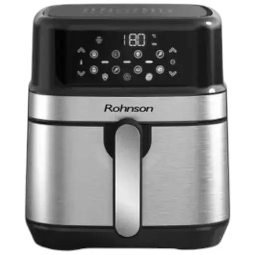 Фритюрница Rohnson R2839, 4.5 л, 10 программ, 1500 Вт, Черный/Серебристый