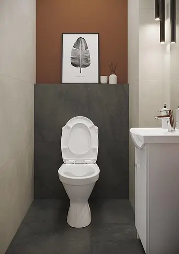 Унітаз-компакт Cersanit Cersania 704 SimpleOn 011 3/6 л з сидінням SoftClose+QuickRelease дюропласт 30412 - фото 8