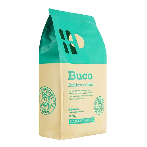 Кофе в зернах Buco Italian coffee 1 кг (918359) - фото 2
