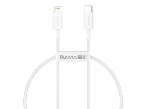 Кабель Baseus Superior Series Fast Charging Data Cable Type-C to iP PD 20W 0.25m White - фото 1